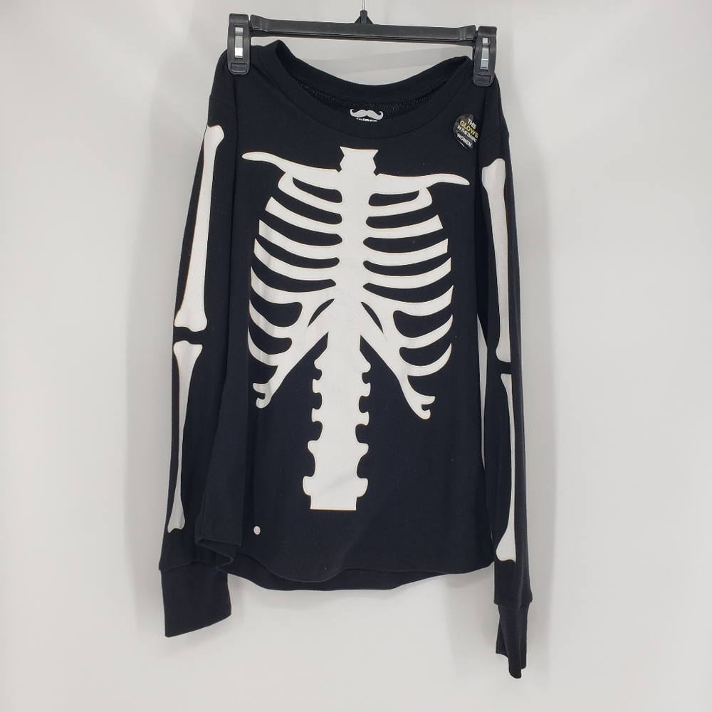 Glow In The Dark Skeleton Pajama top Women Size XS Under Disguise